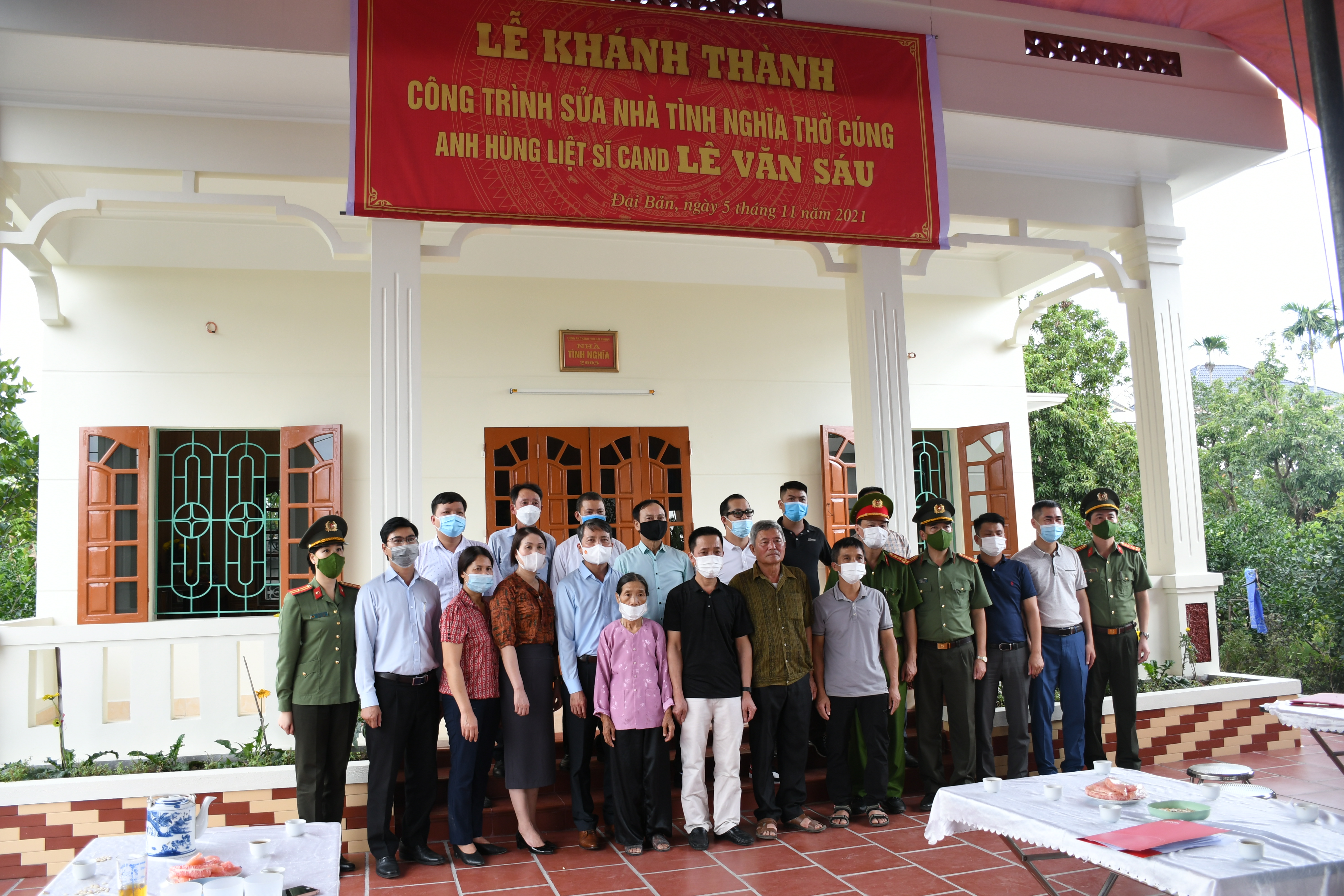 Công an huyện An Dương: Tổ chức khánh thành nhà tình nghĩa thờ cúng Anh hùng liệt sỹ CAND Lê Văn Sáu
